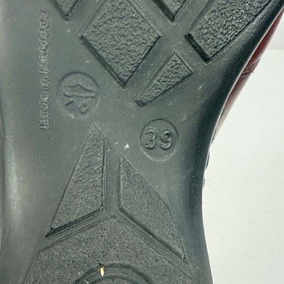 Rieker Calder Casual Comfort Leather Burgundy Slip On Loafers Size 8 - Picture 8 of 11